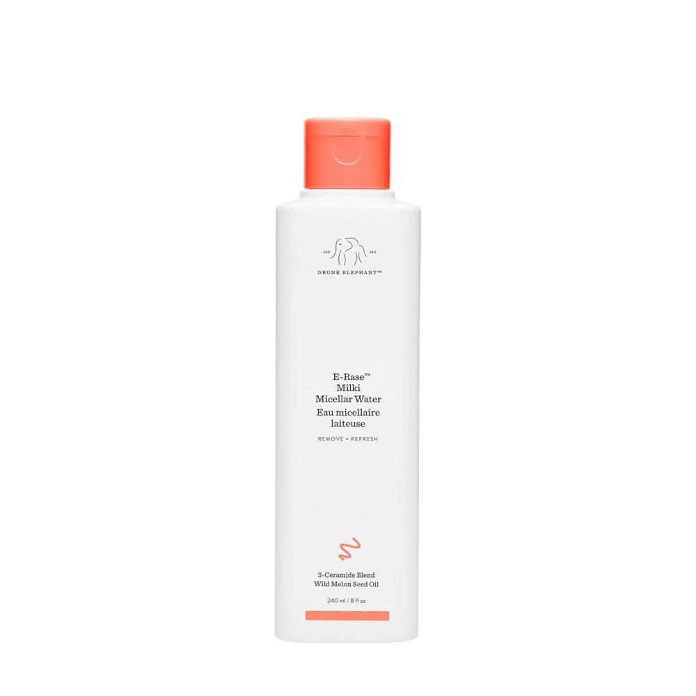 imageDrunk Elephant ERase Milki Micellar Water  240 ml8 fl oz  Mild NoRinse Formula  Clean Clinical Skincare  CrueltyFree  DermatologistTested  Free of Essential Oils Silicones and Fragrance