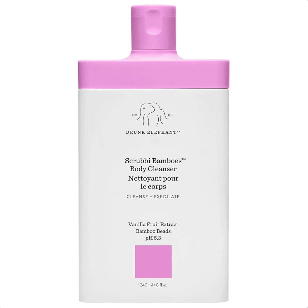 imageDrunk Elephant Scrubbi Bamboes Body Cleanser  240 ml8 fl oz  SulfateFree Body Scrub Wash  Clean Clinical Skincare  CrueltyFree  Dermatologist Tested  Free of Essential Oils Silicones SLS