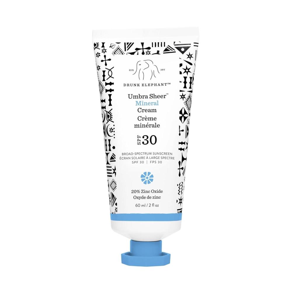 imageDrunk Elephant Umbra Sheer Mineral Cream SPF 30 Mineral Sunscreen  Clean Clinical Skincare  CrueltyFree  DermatologistTested  Free of Essential Oils Silicones and FragranceSheer